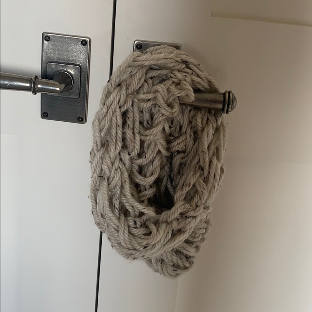 tan infinity weaved scarf